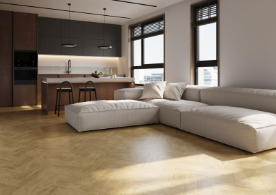 Кварцевый ламинат Home Expert Паркет Дизайн Дуб Лион 44-7009-12